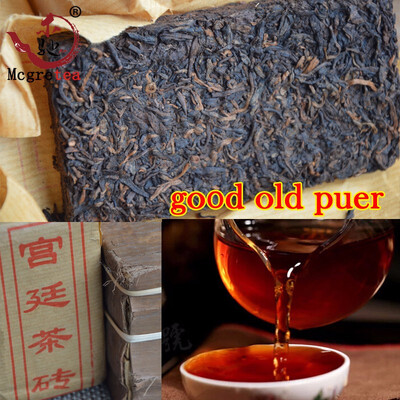 

100g Puer Tea Brick Made In 2003 Ripe Pu er Tea Oldest Puer Tea Ancestor Antique Honey Sweet Dull-red Puerh Tea Ancient Tree