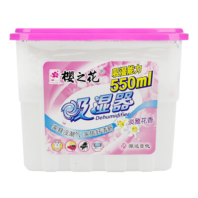 

Sakura flower moisture absorber 290g indoor moisture box household clothes desiccant wardrobe moisture-proof shoe cabinet dehumidification
