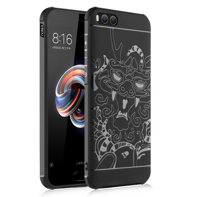 

Goowiiz Phone Case For Xiaomi Mi Note 2Note 3 Carved Dragon Thin Matte soft Silicone Prevent falling