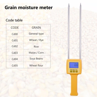 

Digital moisture meter Portable Grain Moisture Meter TK100S use for Corn Wheat Rice Bean Wheat Flour