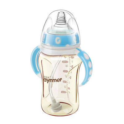 

Aynmer AYM9662 Ainmei ppsu resistance to wide-bore bottle newborn baby anti-flatulence plastic baby bottle baby supplies blue 300ml