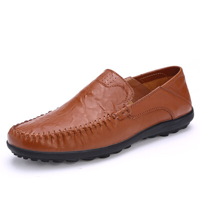 

Men Leather Shoes Mens Loafers Moccasins Mens Shoes Casual For Driving Big Size Genuine Leather Shoes
