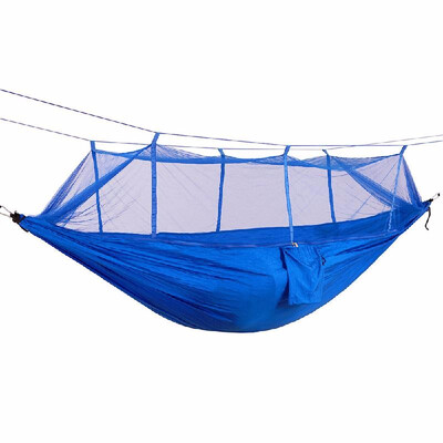

Portable Lightweight Parachute Nylon Camping Mosquito Nets Hammocks for Outdoor Hiking Travel Backpacking Style 1