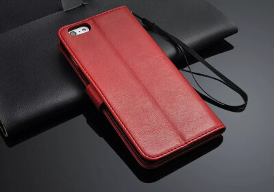 

Retro PU 64 Grain Wallet Photo Frame Leather Case for iPhone 6 Plus/6S Plus Fundas Bag Back Stand With Card Holder