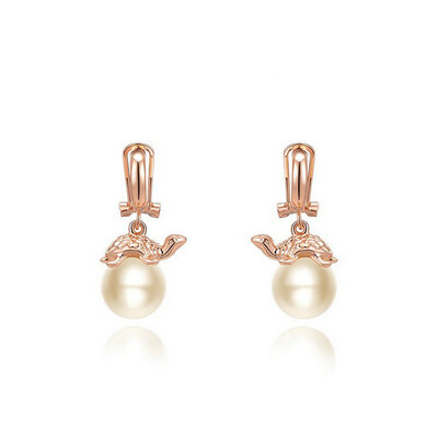 

Yoursfs® 18K Gold Plated Clean Pearl Tortoise Clip on Earring Womens Fashion Jewelry