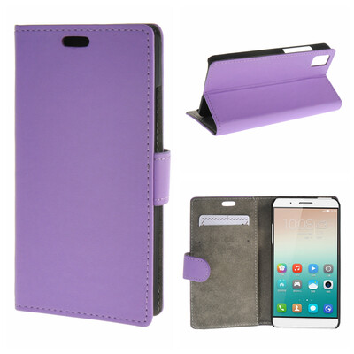 

MOONCASE ЧЕХОЛ ДЛЯ Huawei Honor 7i Premium PU Flip Leather Wallet Card Holder Bracket Back Pouch Purple 01