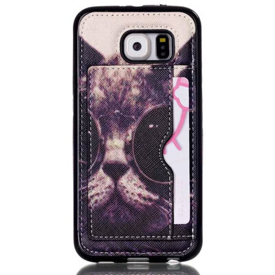 

MITI Leather Case + TPU Innder Soft Protective Cover For Phone Samsung S6 G9200 Mobile phone case with Card Slot Stand
