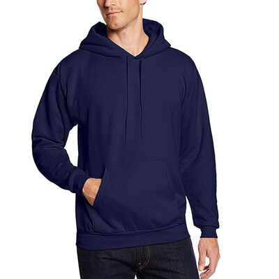 

Plus Size Mens Casual Hoodies Long Sleeve Hooded Sweatshirts Solid Color Sport Pullovers 6 Color