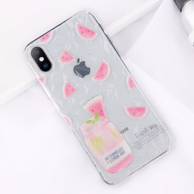 

Cartoon 3D White Clouds Phone Case For iPhone 6 7 8 plus X