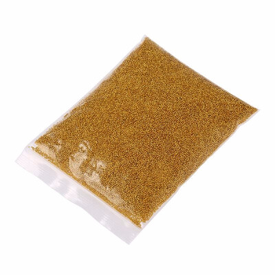 

Nail Art 3D Caviar Beads 1mm Gold Silver Gel Polish Tips Charm Ball Mini Metal Bead DIY Decorations