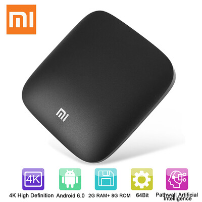 

Original Xiaomi 3S TV Box 4K 64bit Android 60 Media Player Quad Core Amlogic S905X Mini Set-Top Box Dolby DTS HDMI - 2G 8G