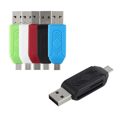 

New Reliable Micro USB OTG TF/SD Card Reader for Cell Phone PC red