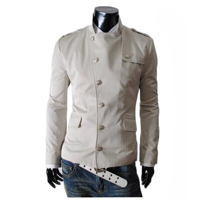 

Zogaa New Mens Jacket Stand Color Slim