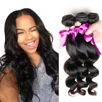 

Dream Like Unprocessed Indian Loose Wave Virgin Hair Human Hair Loose Wave 3 Bundles