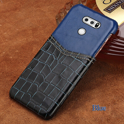 

Genuine Leather Phone Case For LG G6 Case Crocodile Texture & Oil wax leather Back Cover For G3 G4 G5 Case