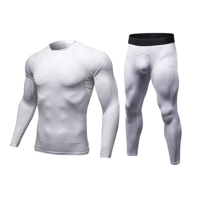 

Quickly Dry Compression Tracksuit Fitness Running Set T-shirt Mens Sportswear