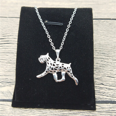 

New Schnauzer Necklace Trendy Style Schnauzer Pendant Necklace Women Pet Jewellery Fashion Animal Dog Jewellery