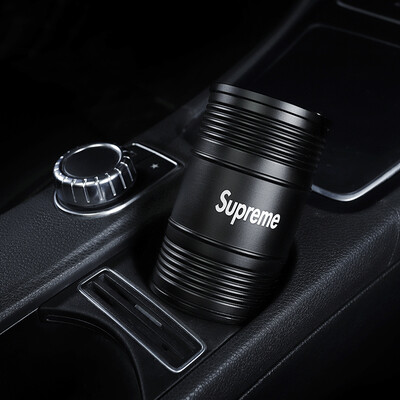 

Digaron car with ashtray mens female metal car water cup trough ashtray car trash can trend fashion personality office ashtray letters black