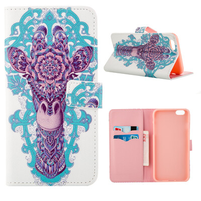 

MOONCASE ЧЕХОЛ ДЛЯ iPhone 6 Plus (5.5") Flip Leather Wallet Card Slot Foldable Stand Feature [Pattern series] /a04