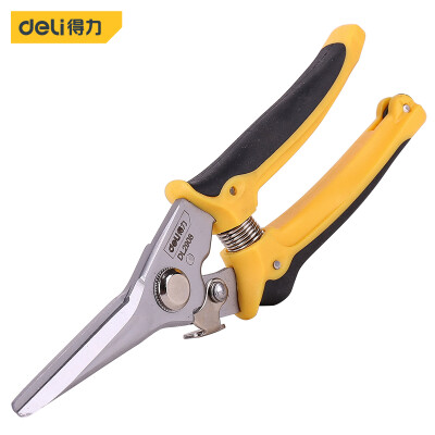 

Deli deli multi-function scissors electrician scissors household wire cut metal wire cutter slot cut plastic scissors 8 inch DL2908