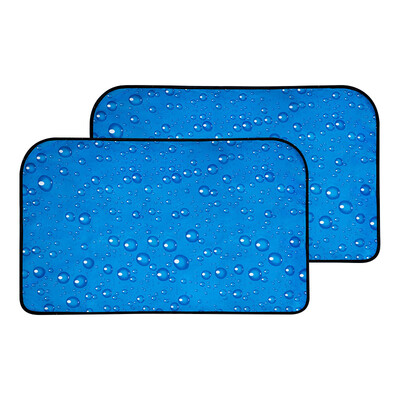 

KOOLIFE car sun block sunscreen insulation sun block sunshade baffle side curtain sunshade curtain front window blue bubble pattern tarpaulin two piece