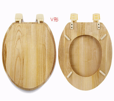 

Toilet Cover Environmental Protection Safety Toilet Covers Pure Wood Thickening Solid Toilet Lid