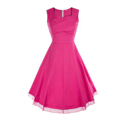 

Buenos Ninos Womens 1950s V Neck Vintage Cut Out Retro Party Cocktail Dresses