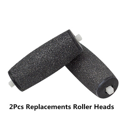 

2Pcs Replacement Roller Head Foot File Massager Set Pedicure for Velvet Smooth Skin Care Tools