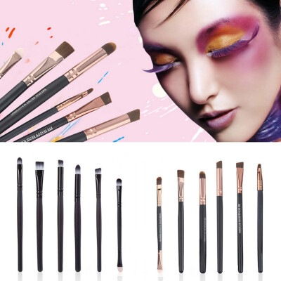 

6PCS Makeup Brushes Cosmetics Set Eyeshadow Eyeliner Nose Smudge Tool Kit