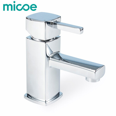 

Micoe Basin Faucet Bathroom Deck Mounted Ceramic Plate Spool Faucet Contemporary Waterfall Made Cold And Hot Water Basin Fauce