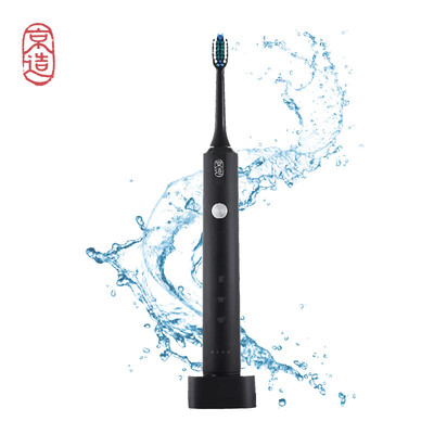 

JZAO Electric Toothbrush Minimalist Sonic Toothbrush Inductive Rechargeable Adult Sonic Vibrating Toothbrush Black Upgrade Version