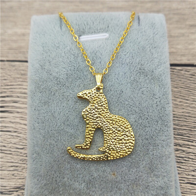 

New Sphynx Cat movement Necklace Trendy Style Sphynx Cat movement Pendant Necklace Women Fashion Pet Cat Jewellery