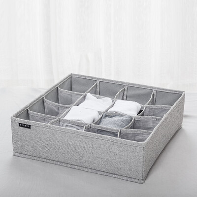 

Finishing life underwear storage box underwear fabric finishing box household drawer storage box socks storage 16 grid
