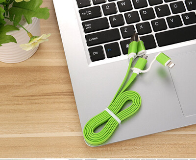 

AFILADO 3 in 1 lightning cable for iphone X 8 7 Micro USB Cable Type C Cable for Xiaomi Samsung S8 Huawei Fast Charging Cable