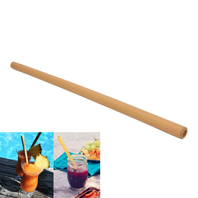 

1Pc Wood Straws Organic Bamboo Pattern For Party Birthday Wedding Biodegradable