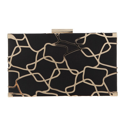 

Fawziya Clutch Bag Metal Hollow Design Dress Purses For Evening