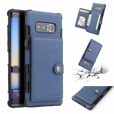 

SHS Phone Case For Huawei Y3 2017P9 Lite Mini Fashion Concise Leather Wire Drawing Multifunction Purse