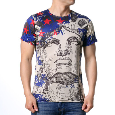 

Summer Mens Printed Short Sleeves T-shirts
