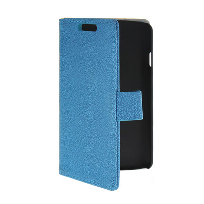 

MOONCASE Slim Leather Side Flip Wallet Card Slot Pouch Stand Shell Back ЧЕХОЛ ДЛЯ LG F70 Blue