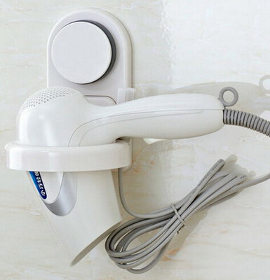 

MyMei Hot Bathroom Wall Mount Suction Cup Organizer Hair Dryer Drier Hook Holder Rack