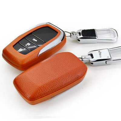 

SAIBON Toyota Key Case Camry Rong Rong RAV4 New Highlander Prado Overbearing Reiz Leather Car Keychain Cover Protective Case