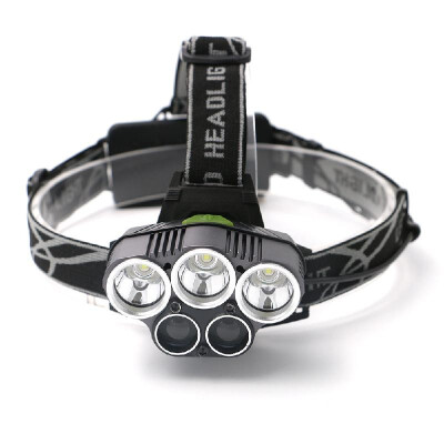 

Portable LED Headlamp Headlight Flashlight Lamp Light Torch 5 T6 6-Modes 2400Lm with USB Cable for Outdoor Camping Hiking Caving