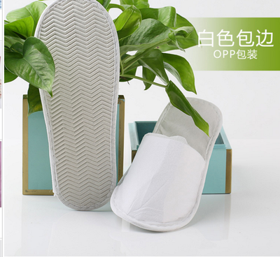 

Cntomlv 100Pairs Towel Hotel Disposable Slippers Travel Spa Guest Shoes Terry Lot sale