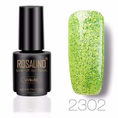 

ROSALIND Gel 1S 7ML Color Diamond Series Glitter Nail Gel Polish UV LED Soak-Off Nail Art Base Top Coat Needed gel lacquer