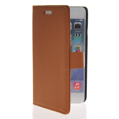 

MOONCASE Slim Leather Side Flip Wallet Card Slot Pouch Stand Back чехол для Apple iPhone 6 ( 4.7 inch ) Brown