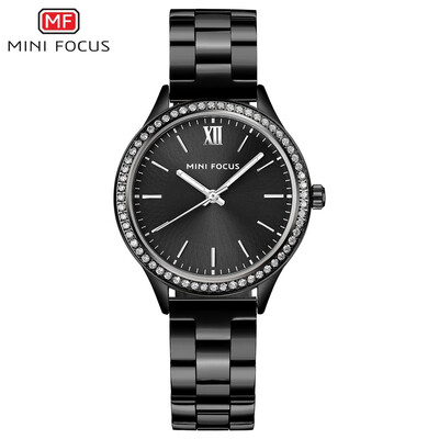 

MINI FOCUS Brand Fashion Stainless Steel Strap Women Quartz Watch F0043L
