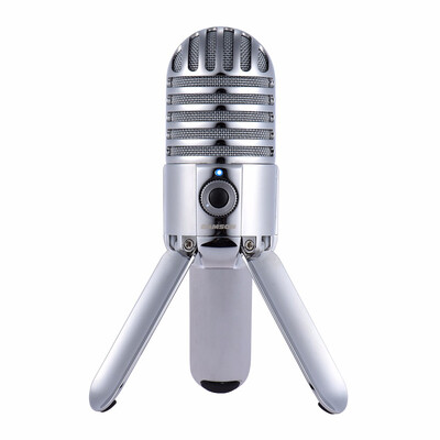 

Samson Meteor Mic Studio Desktop Recording Condenser Microphone Fold-back Legs Design with USB Cable Carrying Bag