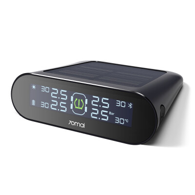 

xiaomi 70 mai Minutes Dual Charging TPMS car Tire Pressure Monitor System app control with 4 Internal Sensor LCD Color Display