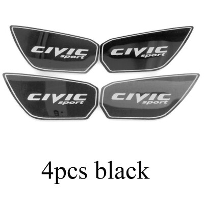 

4pcs Car Inner door bowl decorated patch Handle Protector Cover sticker for CIVIC 2016 2017