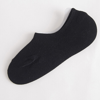 

1 Pair Mans Thin Shallow Mouth invisible Bboat Sports Cotton Anti-Slip Socks